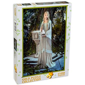Gold Puzzle (61642) - "Queen of Elves" - 1500 pieces puzzle