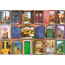 Educa (17118) - Dominic Davison: "Doors Of Europe" - 1500 pieces puzzle