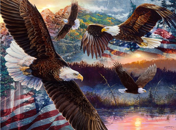 SunsOut (60530) - Jan Martin McGuire: "Land of Freedom" - 1000 pieces puzzle