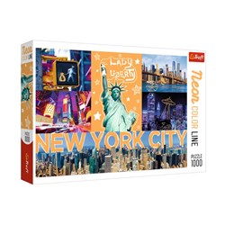 Trefl (10579) - "New-York Neon City" - 1000 pieces puzzle