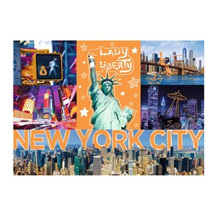 Trefl (10579) - "New-York Neon City" - 1000 pieces puzzle