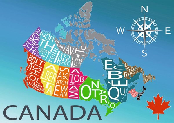 Ravensburger (19536) - "Colourful Canada (Canadian Collection Canadienne)" - 1000 pieces puzzle