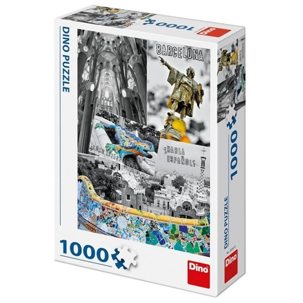 Dino (53267) - "Barcelona, Spain" - 1000 pieces puzzle