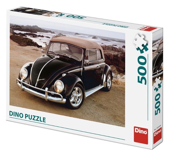 Dino (50242) - "VW Beetle on Beach" - 500 pieces puzzle