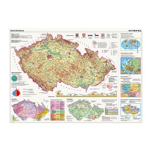 Dino (56117) - "Map of the Czech Republic" - 2000 pieces puzzle