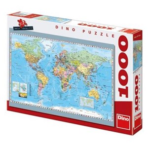 Dino (53248) - "Map of the World" - 1000 pieces puzzle
