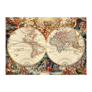 Dino (53249) - "Antique World Map" - 1000 pieces puzzle