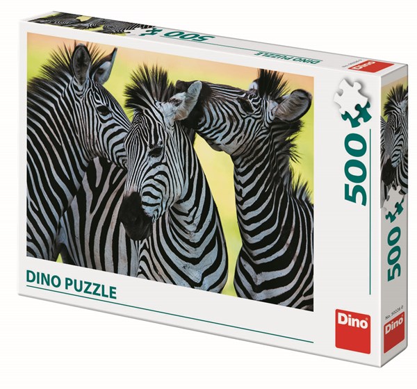 Dino (50226) - "3 Zebras" - 500 pieces puzzle