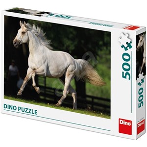 Dino (50233) - "White Horse" - 500 pieces puzzle