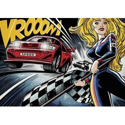 Dino (53272) - "Pop Art, Race" - 1000 pieces puzzle