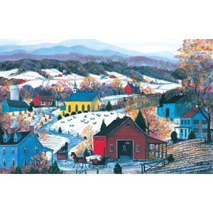 SunsOut (52231) - Mary Ann Vessey: "Sleighride Twosome" - 550 pieces puzzle