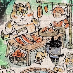 Pintoo (h2113) - Pao Mian: "Market" - 1800 pieces puzzle