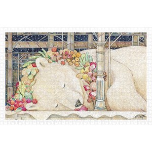 Pintoo (h2150) - Cotton Lion: "Goodnight Polar Bear" - 1000 pieces puzzle