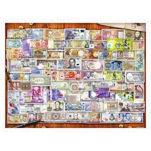 Pintoo (h2086) - Garry Walton: "Currency of the World" - 1200 pieces puzzle