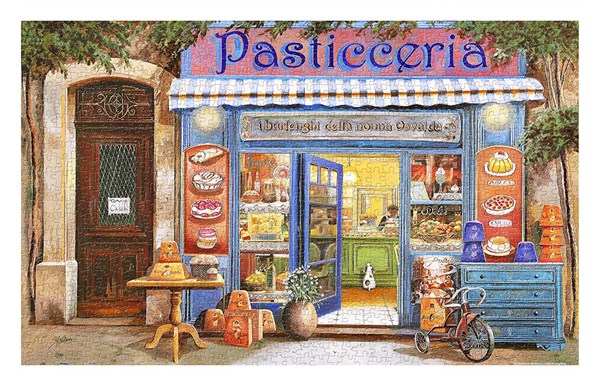 Pintoo (h1998) - Guido Borelli: "Pastry Shop" - 1000 pieces puzzle