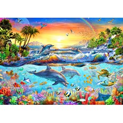 Bluebird Puzzle (70194) - Adrian Chesterman: "Tropical Bay" - 3000 pieces puzzle