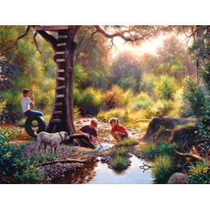 SunsOut (53074) - Mark Keathley: "The Clubhouse" - 500 pieces puzzle