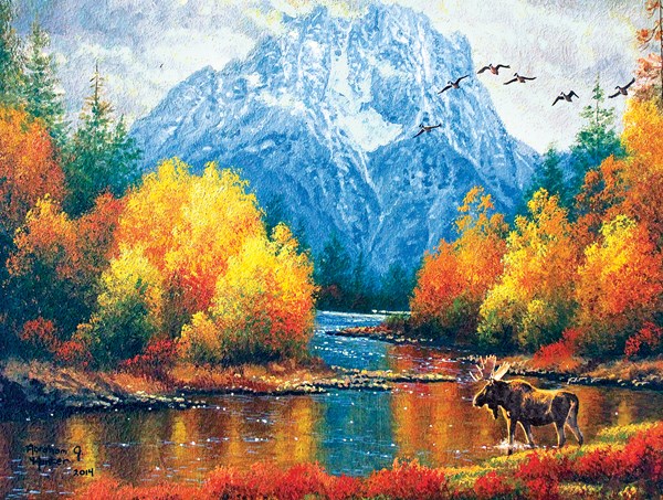SunsOut (69710) - Abraham Hunter: "Moran Reflections" - 500 pieces puzzle