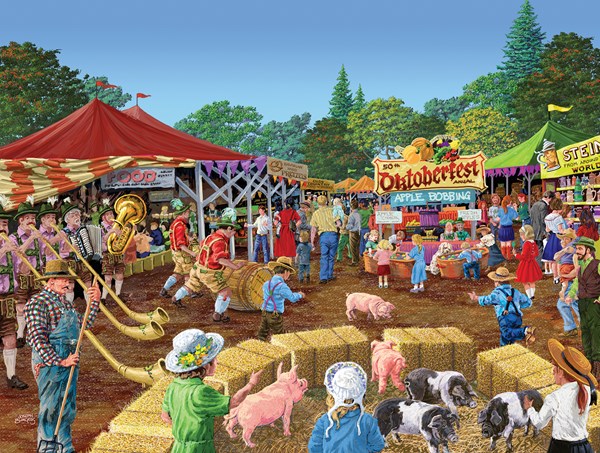 SunsOut (38825) - Joseph Burgess: "Oktoberfest" - 500 pieces puzzle