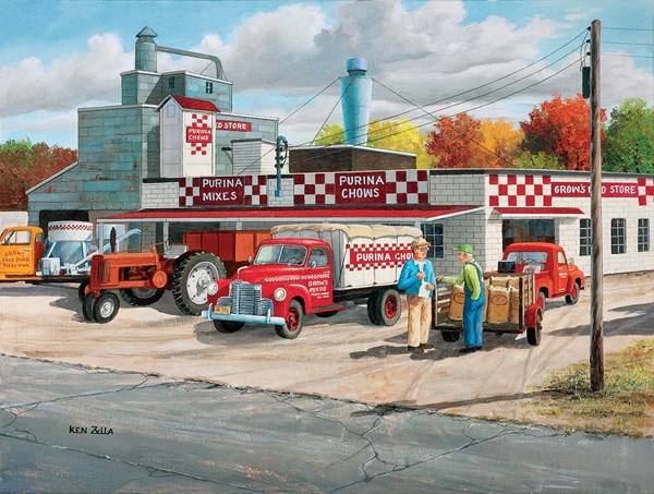 SunsOut (39311) - Ken Zylla: "Grows Feed Store" - 500 pieces puzzle