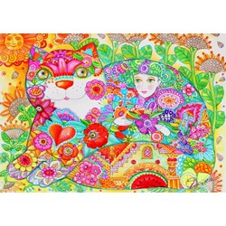 Bluebird Puzzle (70415) - Oxana Zaika: "Flowers" - 1000 pieces puzzle
