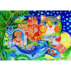 Bluebird Puzzle (70411) - Oxana Zaika: "Russian Tale" - 1500 pieces puzzle