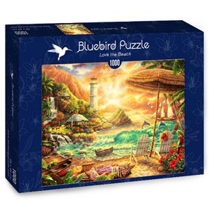 Bluebird Puzzle (70417) - Chuck Pinson: "Love the Beach" - 1000 pieces puzzle