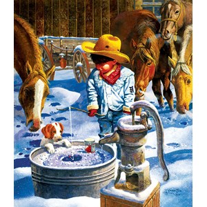SunsOut (36021) - Don Crook: "Ice Fishing" - 550 pieces puzzle