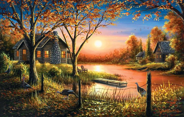SunsOut (55140) - Chuck Black: "Glorious Sunset" - 550 pieces puzzle