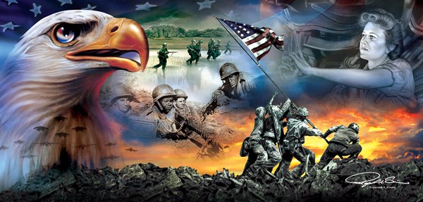 SunsOut (69046) - Ray Simon: "War Eagle" - 1000 pieces puzzle