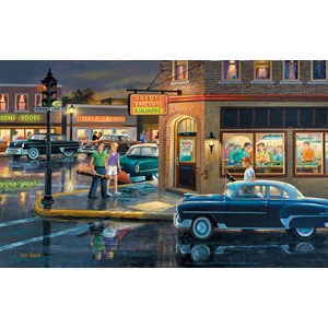 SunsOut (37767) - Ken Zylla: "Small Town Saturday Night" - 550 pieces puzzle