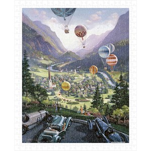 Pintoo (h1644) - Michael Young: "Up Up and Away" - 500 pieces puzzle