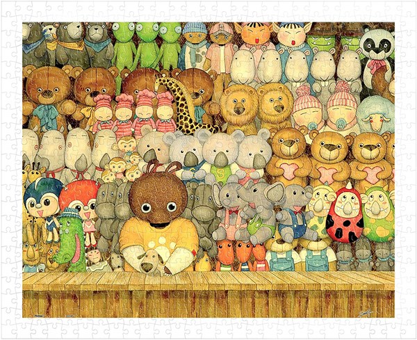 Pintoo (h1010) - "Cool Bears Toyshop" - 500 pieces puzzle