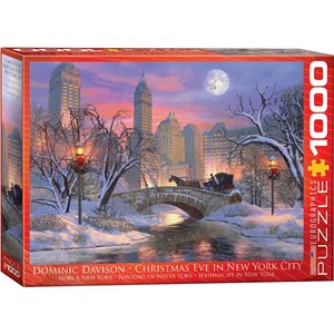 Eurographics (6000-0915) - Dominic Davison: "Christmas Eve in New York City" - 1000 pieces puzzle