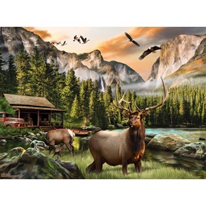 SunsOut (49004) - Nigel Hemming: "Elk Country" - 1000 pieces puzzle