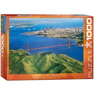 Eurographics (6000-0548) - "Golden Gate Bridge, CA" - 1000 pieces puzzle