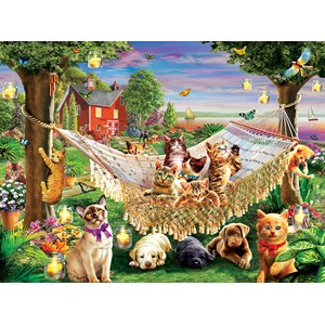 SunsOut (51830) - "Kittens Puppies and Butterflies" - 500 pieces puzzle