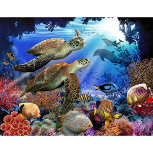 SunsOut (28804) - Tom Wood: "Underwater Fantasy" - 500 pieces puzzle