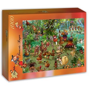 Grafika (t-00938) - François Ruyer: "Tribal Safari" - 1000 pieces puzzle