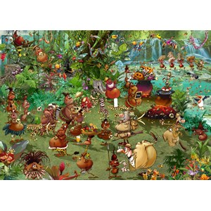 Grafika (t-00938) - François Ruyer: "Tribal Safari" - 1000 pieces puzzle