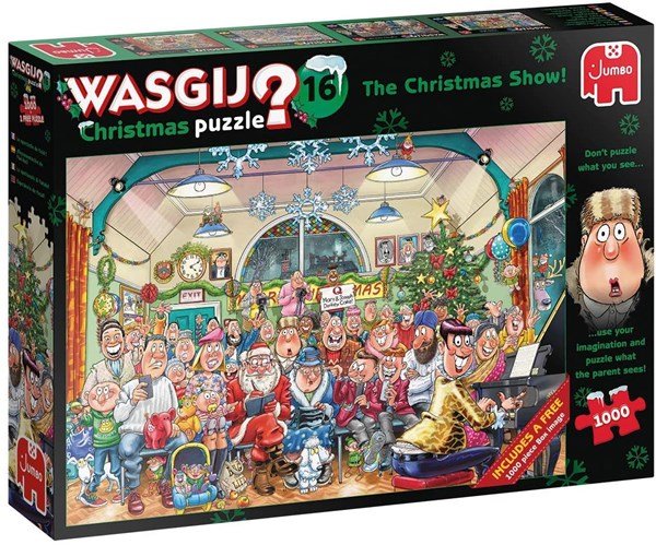 Jumbo (19183) - "Wasgij Christmas 16, Christmas Show!" - 1000 pieces puzzle