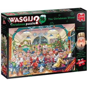 Jumbo (19183) - "Wasgij Christmas 16, Christmas Show!" - 1000 pieces puzzle