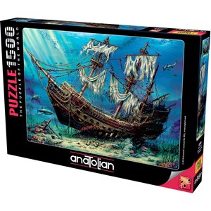 Anatolian (4558) - "Shipwreck Sea" - 1500 pieces puzzle