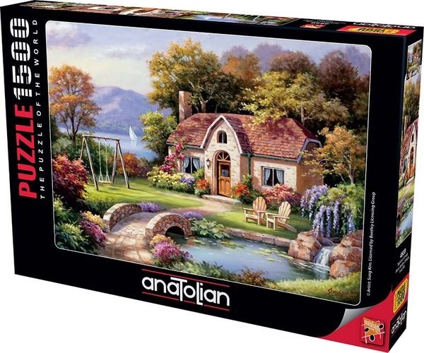 Anatolian (4559) - Sung Kim: "Stone Bridge Cottage" - 1500 pieces puzzle