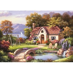 Anatolian (4559) - Sung Kim: "Stone Bridge Cottage" - 1500 pieces puzzle