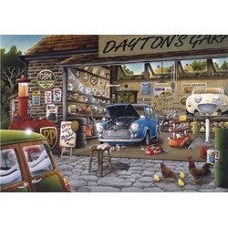 Anatolian (3571) - Hiro Tanikawa: "Dayton's Garage" - 500 pieces puzzle