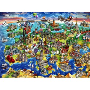 Anatolian (4557) - Maria Rabinsky: "European World" - 1500 pieces puzzle