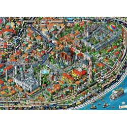 Anatolian (4913) - Tarik Tolunay: "Fractal Istanbul" - 3000 pieces puzzle