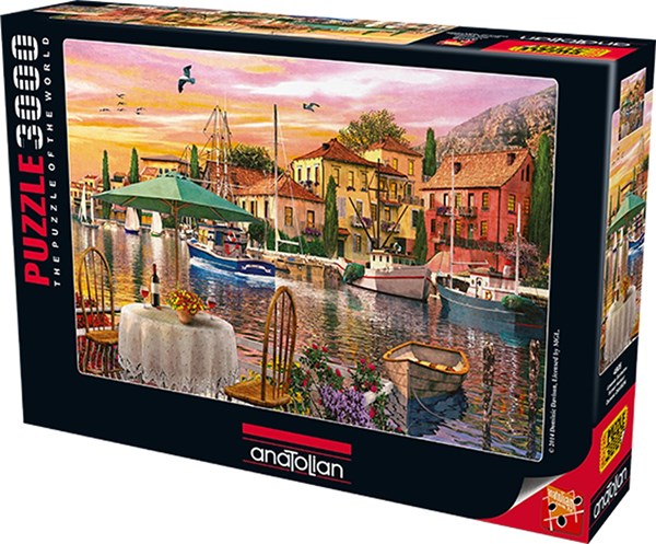 Anatolian (4905) - Dominic Davison: "Sunset Harbour" - 3000 pieces puzzle
