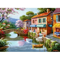 Anatolian (1053) - Sung Kim: "Quaint Village Shops" - 1000 pieces puzzle